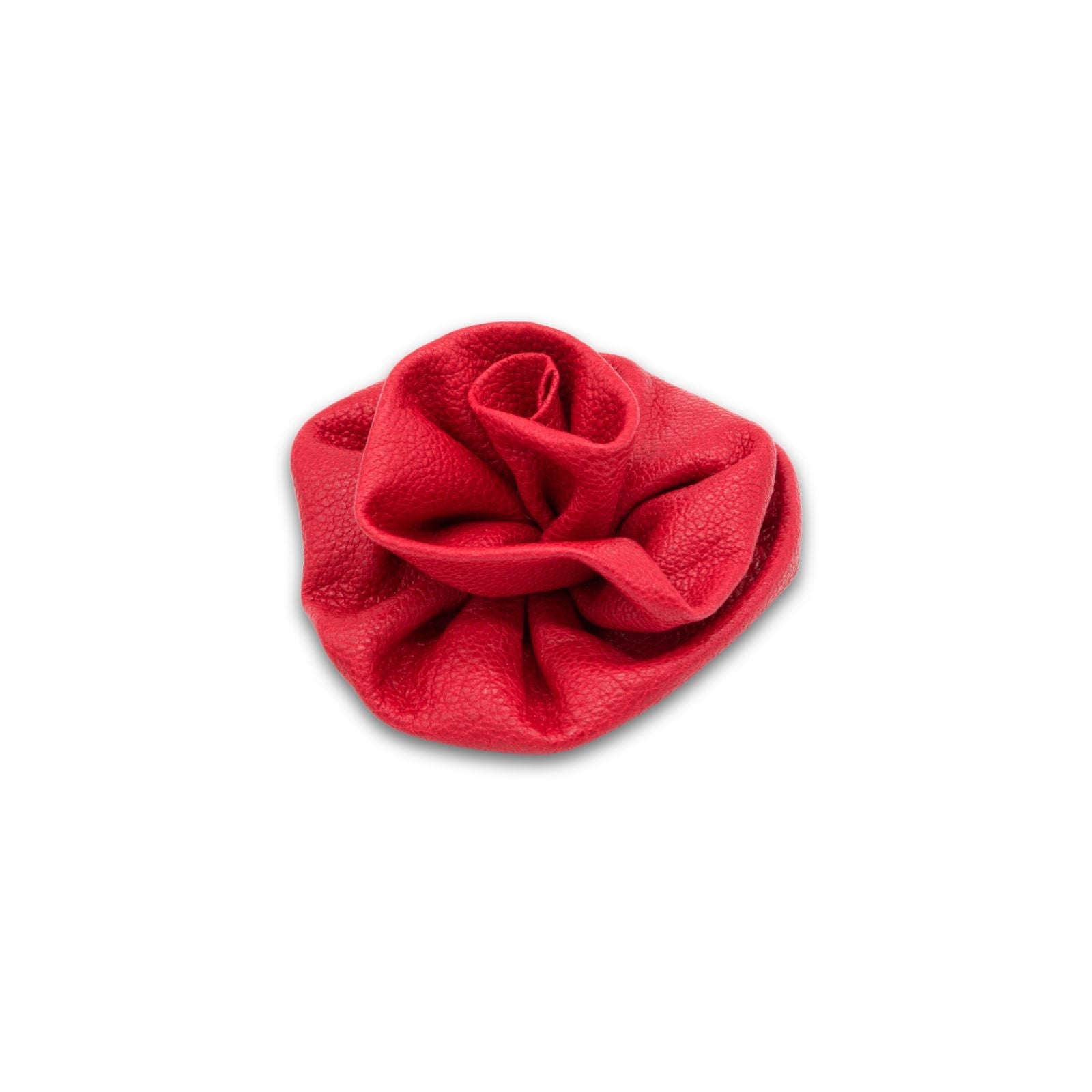 MyBoutonniere | Red Leather Flower Small