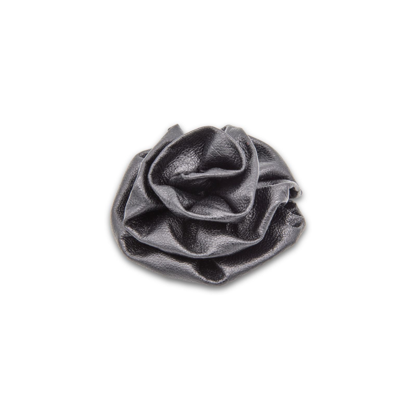 MyBoutonniere | Black Leather Flower Small