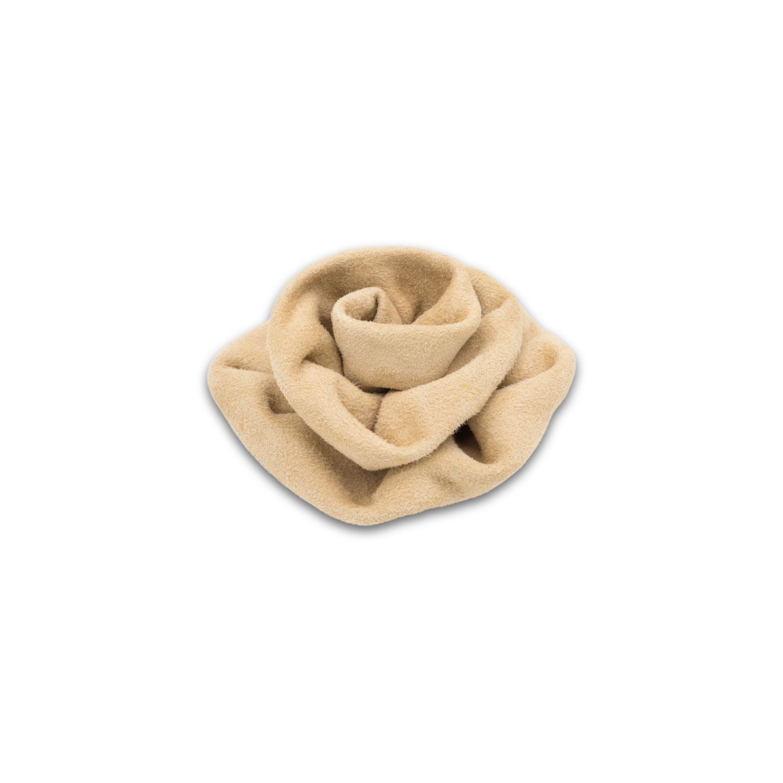 MyBoutonniere | Beige Suede Flower Small