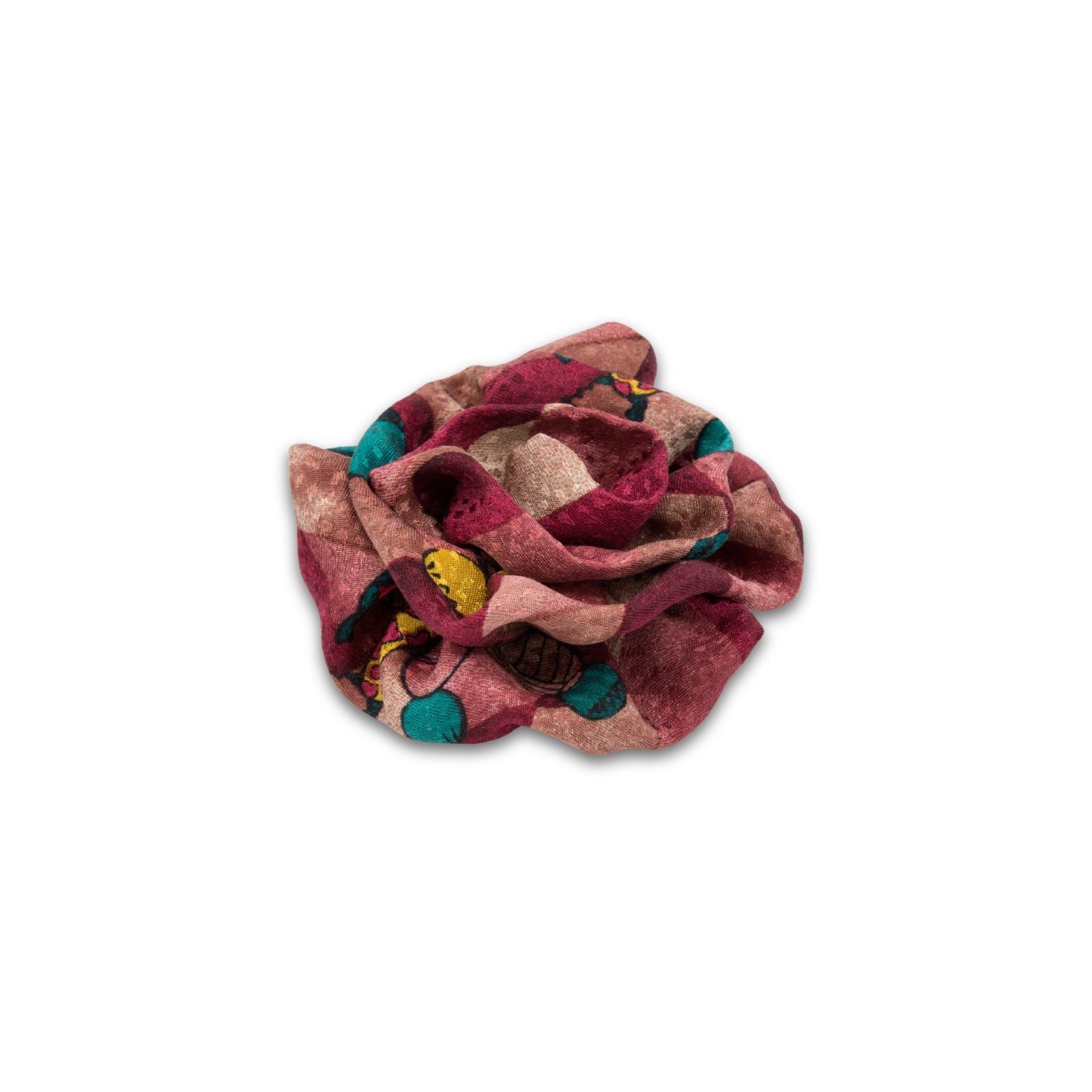 MyBoutonniere | Floral Damask Print Vintage Silk Small