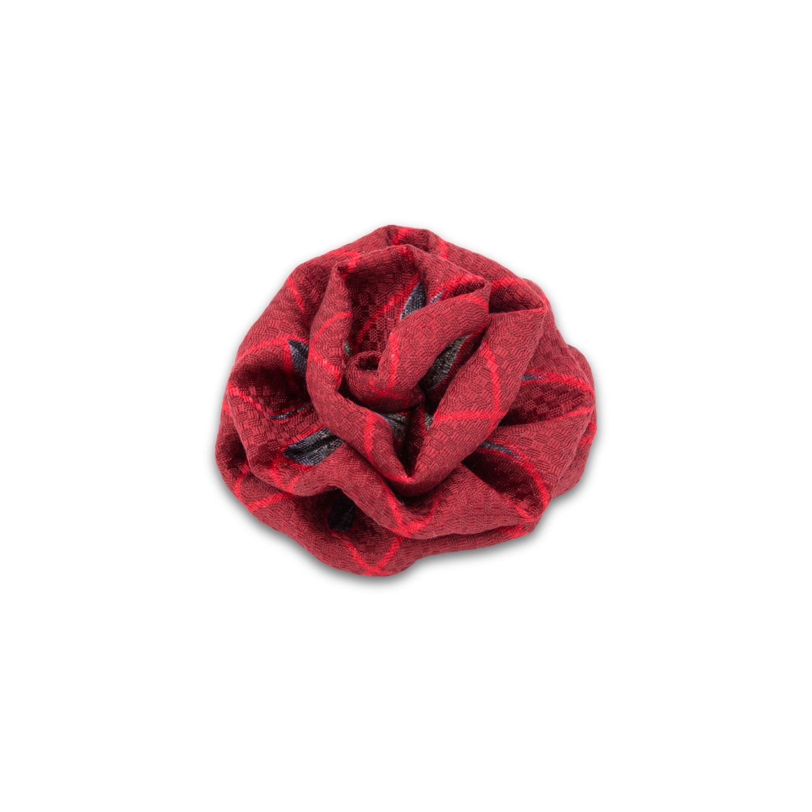 MyBoutonniere | Grey Leaf Print Vintage Silk Small