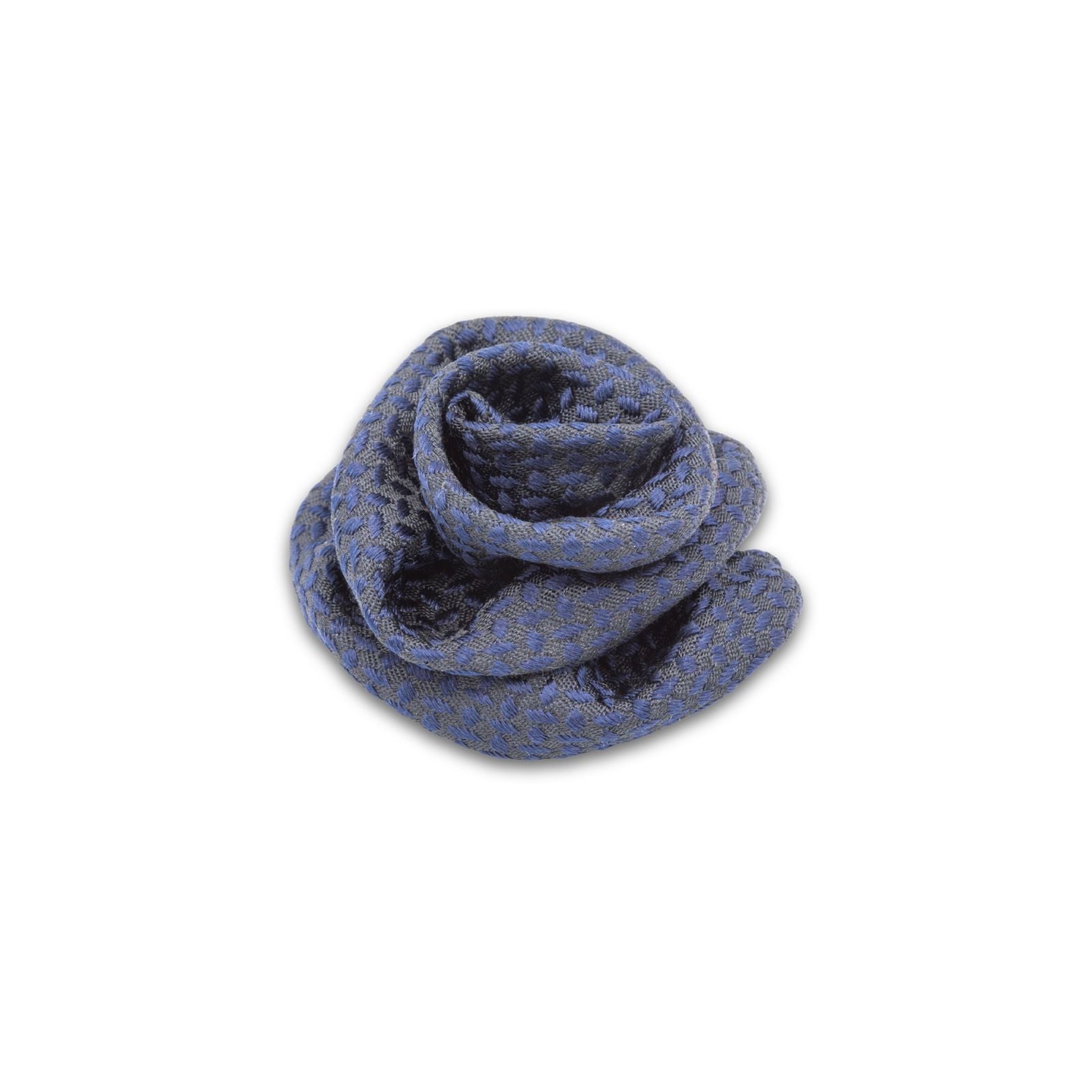 MyBoutonniere | Jacquard Midnight Blue Vintage Silk Small