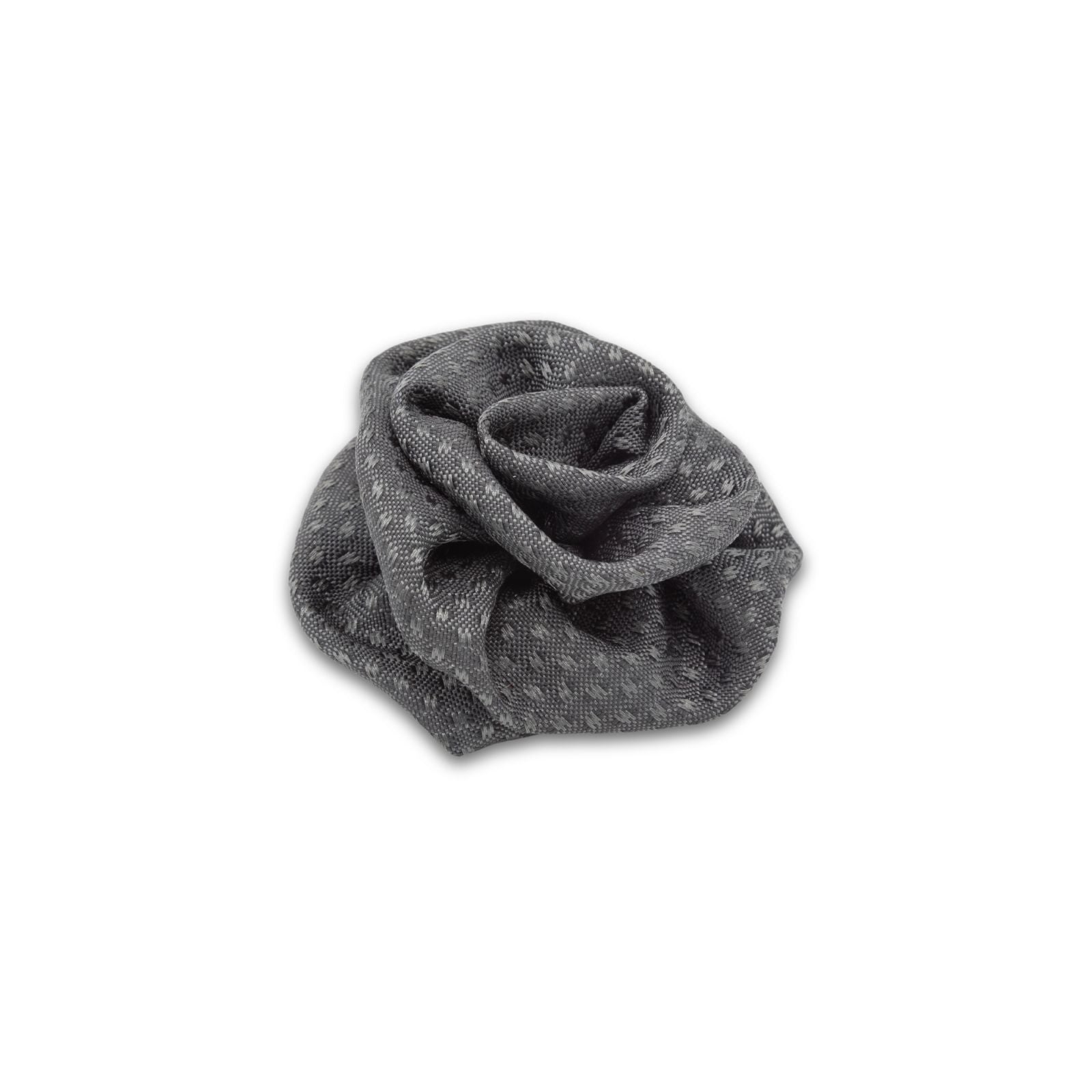 MyBoutonniere | Dark Grey Jacquard Vintage Silk Small