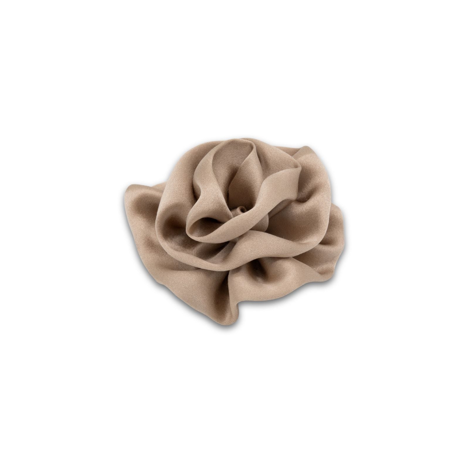 MyBoutonniere | Mocha Beige Satin Silk Small