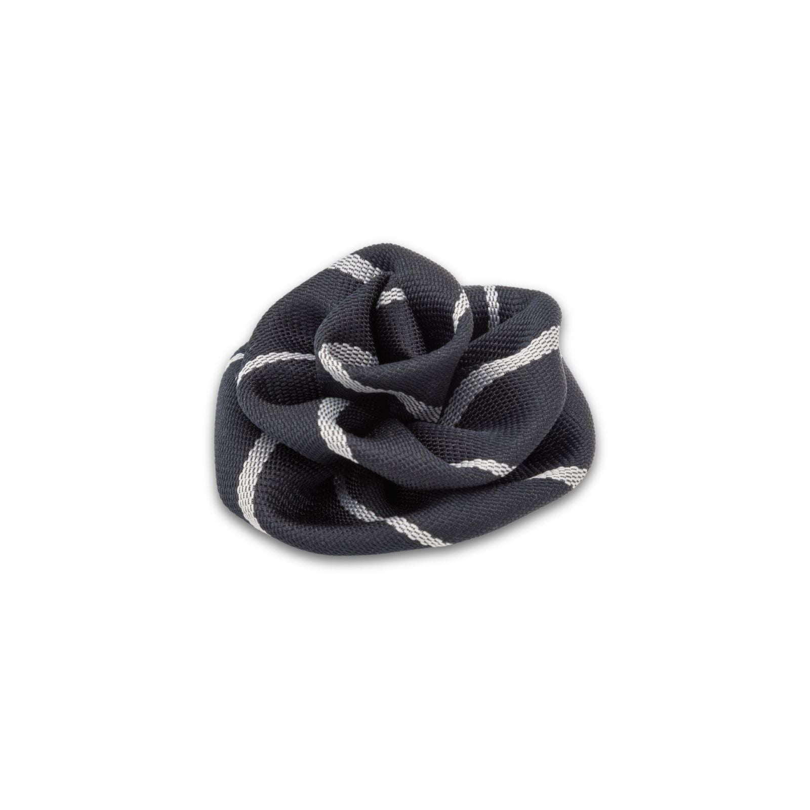 MyBoutonniere | Black/Grey Stripe Jacquard Small