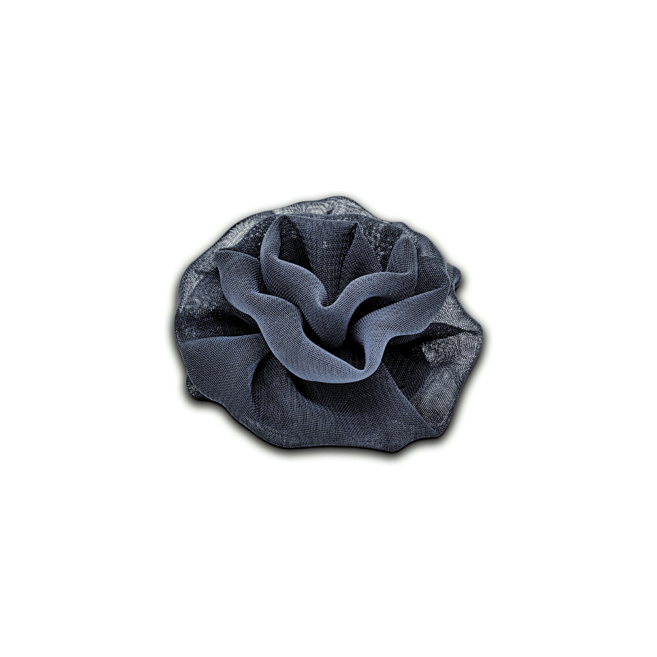 MyBoutonniere | Midnight Blue Silk Organza Small