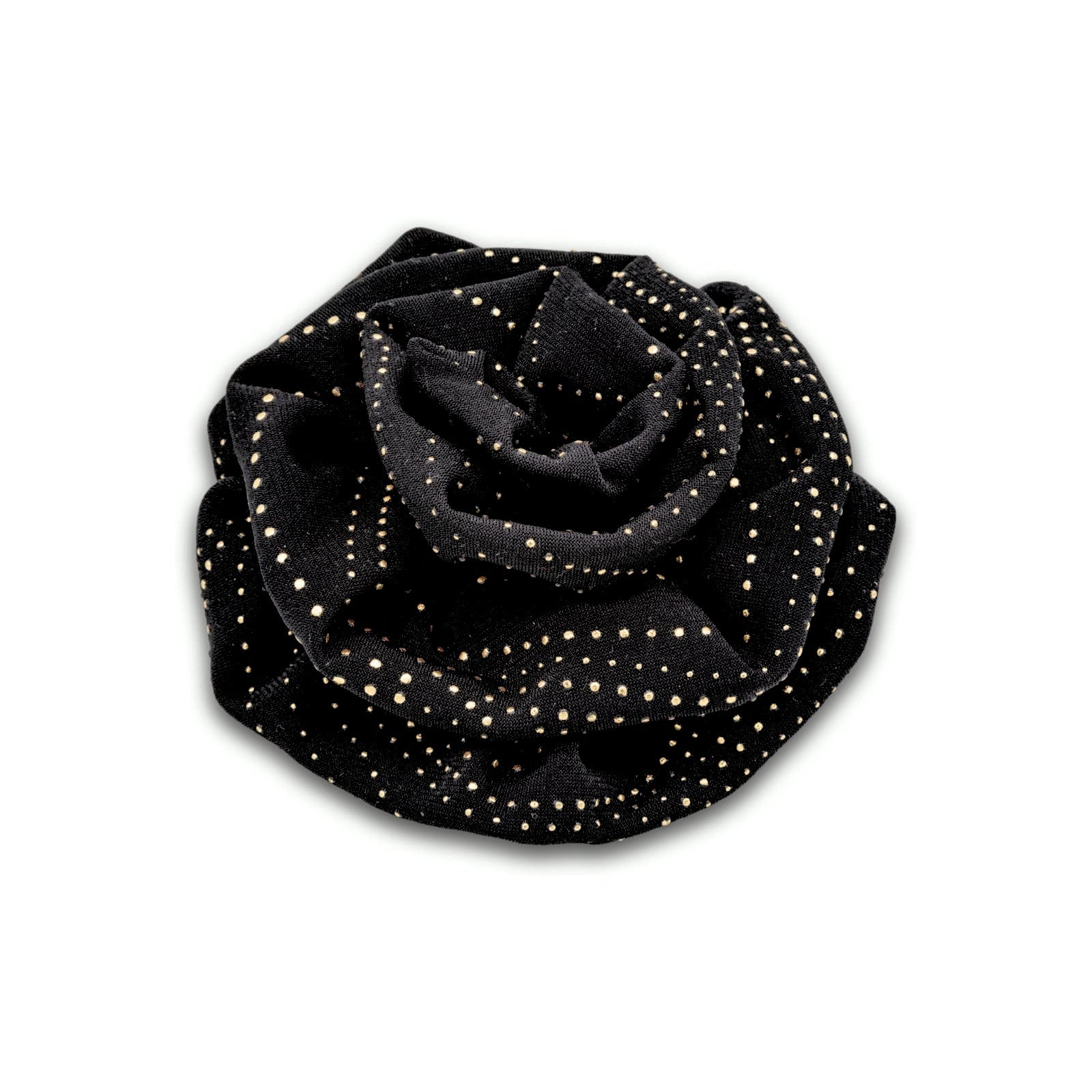 MyBoutonniere | Gold Spots on Black Polyamide Large