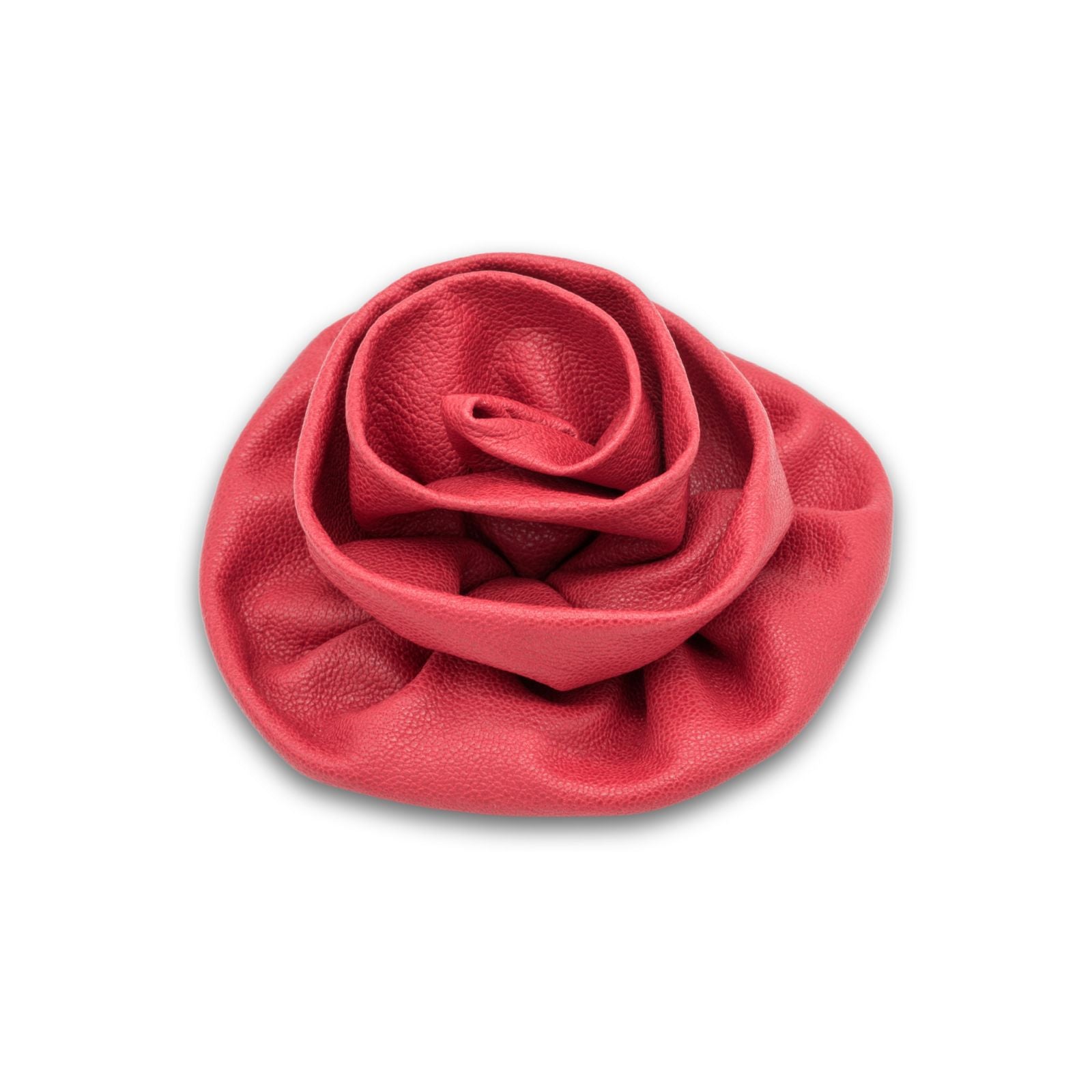 MyBoutonniere | Red Leather Flower Large
