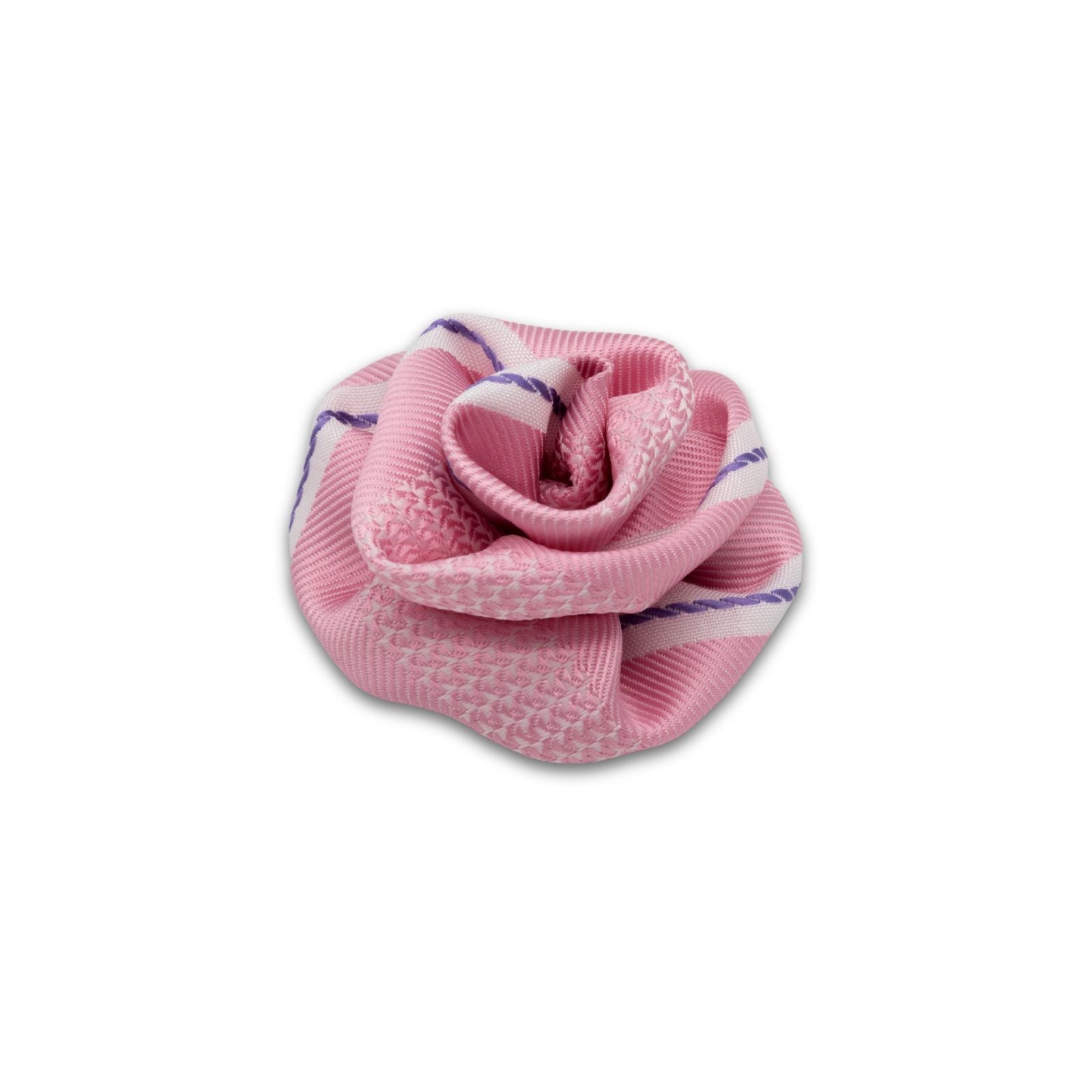 MyBoutonniere | Vintage Baby Pink Jacquared Stripe Wool/Polymide Small